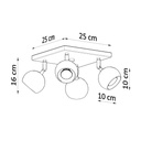 OCULARE 4 ceiling lamp – White – photo 5