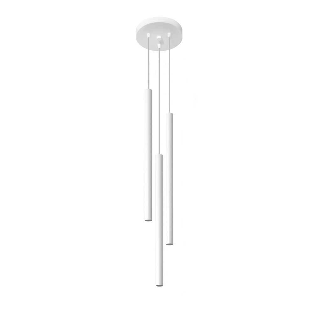 PASTELO 3P pendant lamp – White – photo 2