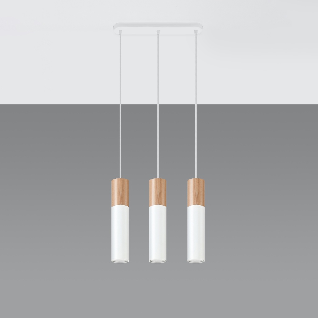 Lampe à suspension PABLO 3 – Blanc – photo 3