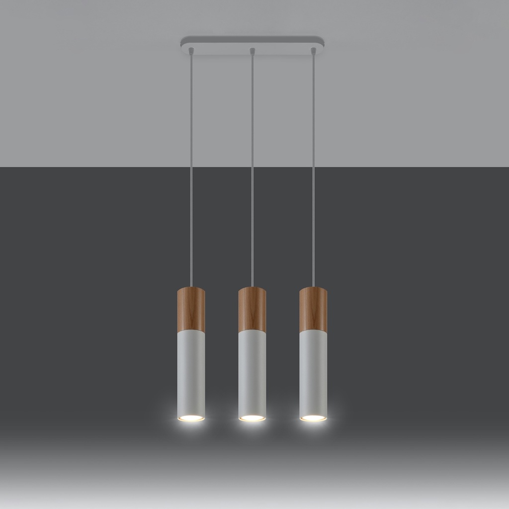 Lampe à suspension PABLO 3 – Blanc – photo 4