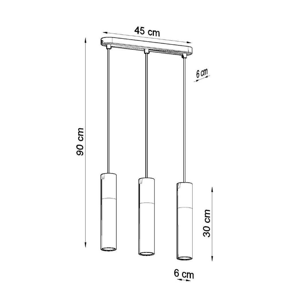 Lampe à suspension PABLO 3 – Blanc – photo 5