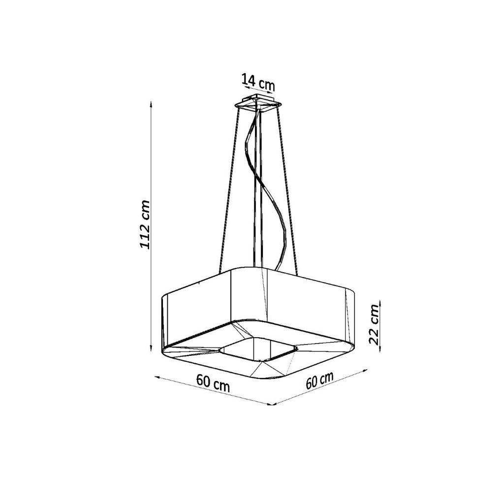 URANO 60 chandelier – White – photo 5
