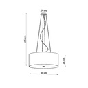 OTTO 60 chandelier II – White – photo 5