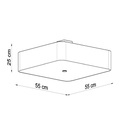 LOKKO 55 ceiling light – White – photo 5