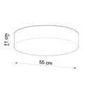 ARENA 55 ceiling light – White – photo 5