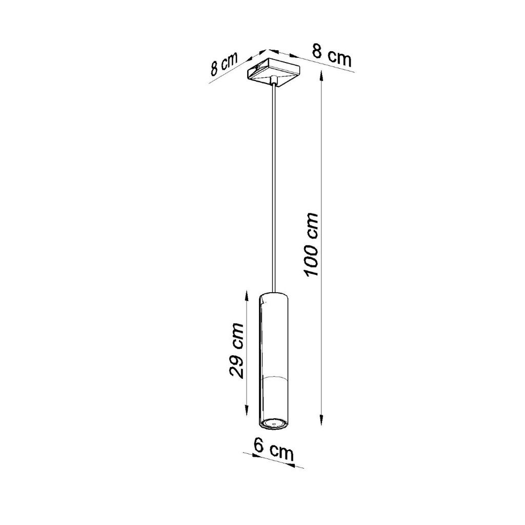 LOOPEZ 1 pendant lamp – Chrome – photo 5