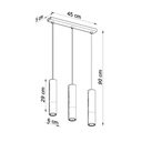 Suspension LOOPEZ 3L – Chrome – photo 5