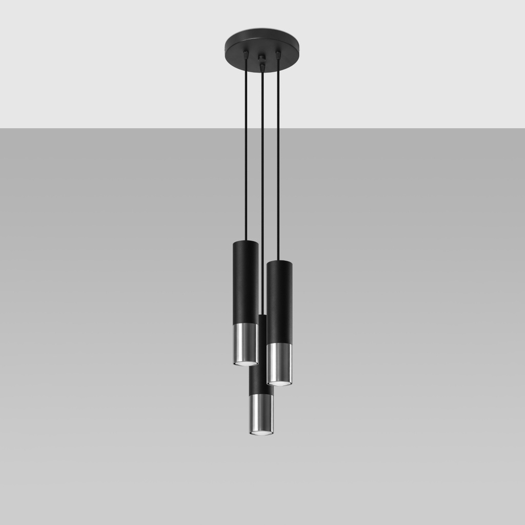 Suspension LOOPEZ 3P – Chrome – photo 3