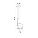 Suspension LOOPEZ 3P – Chrome – photo 5
