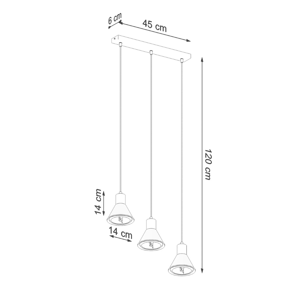 TALEJA 3 [ES111] pendant lamp – White – photo 5