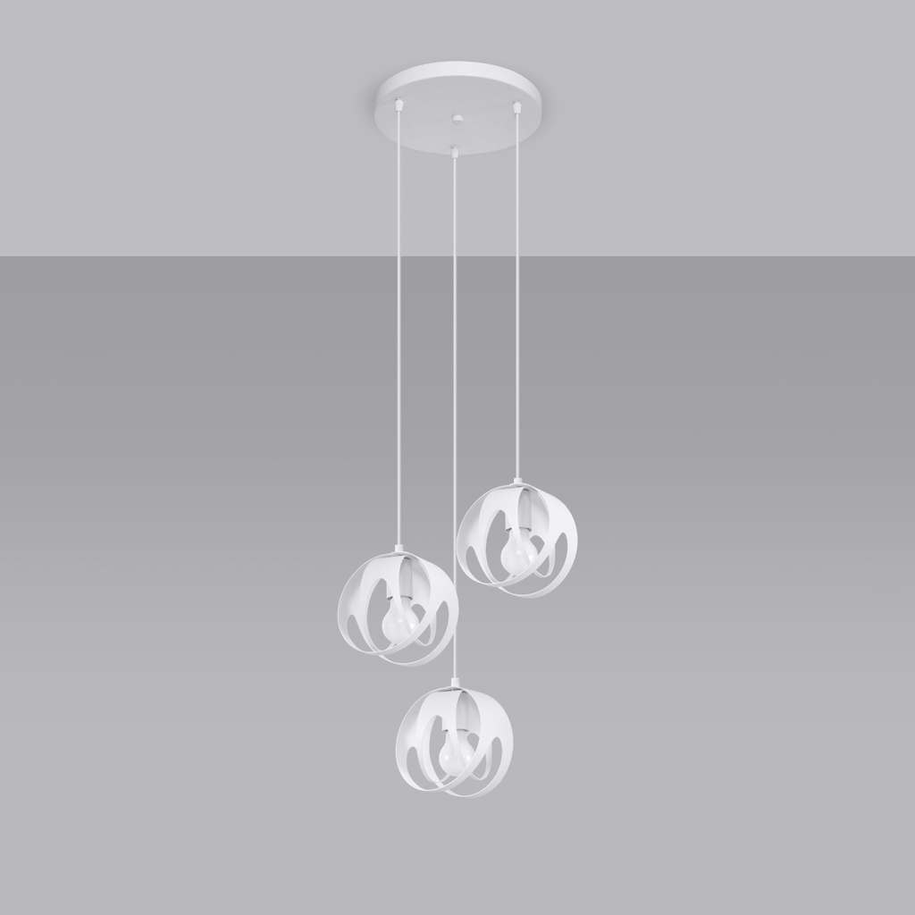 TULOS 3P pendant lamp – White – photo 3