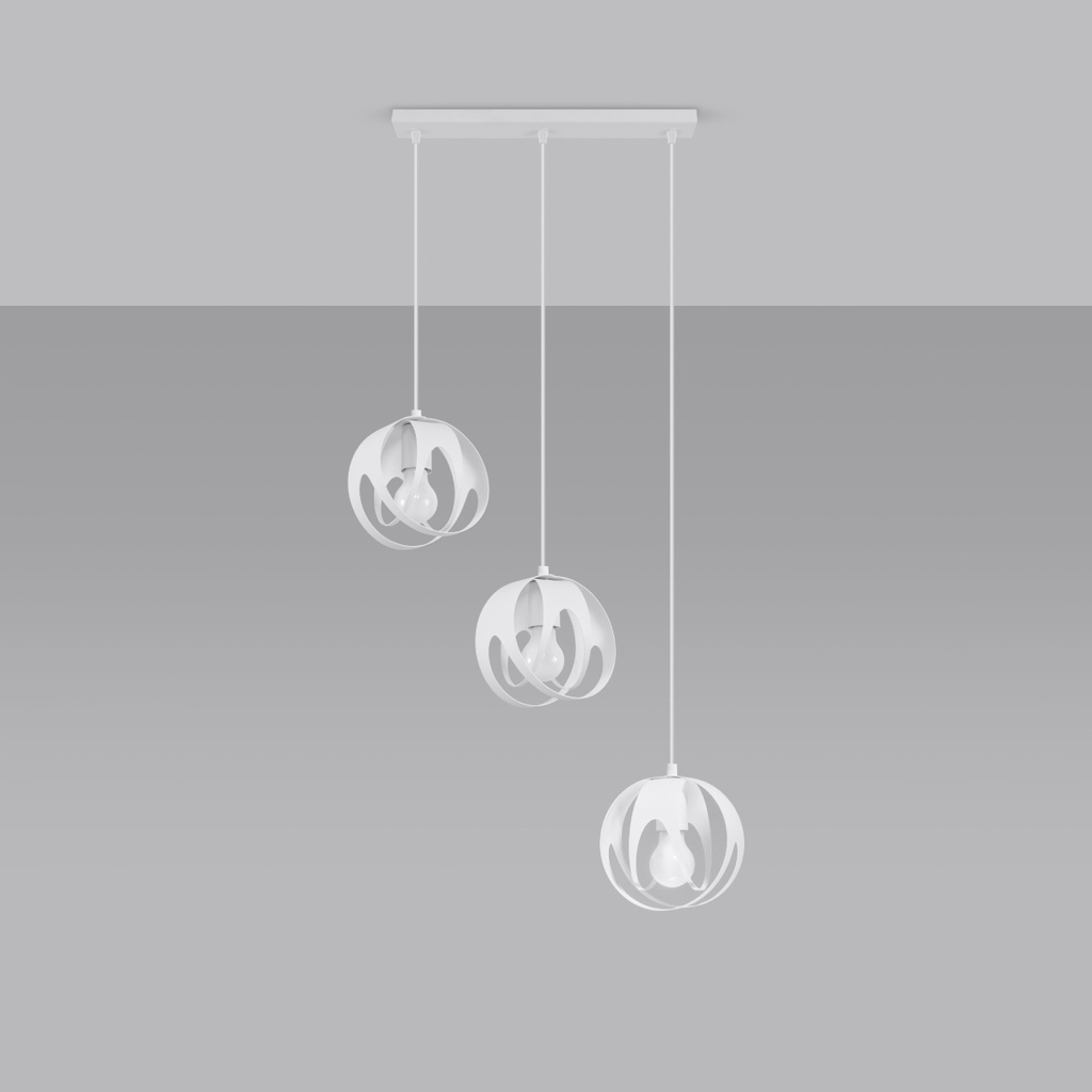 TULOS 3L pendant lamp – White – photo 3
