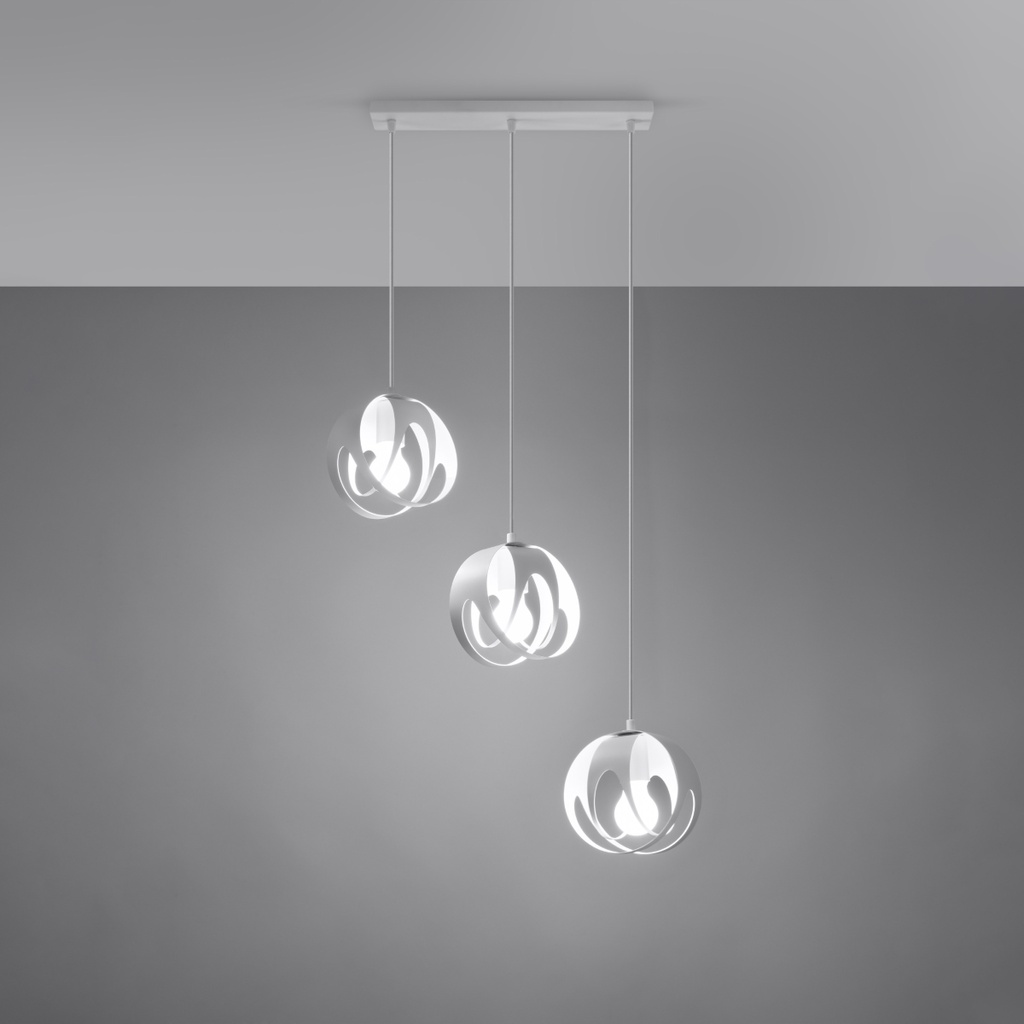 TULOS 3L pendant lamp – White – photo 4