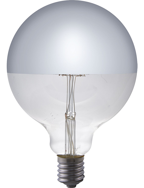 LED E27 Filament Globe Top Mirror, L272529012