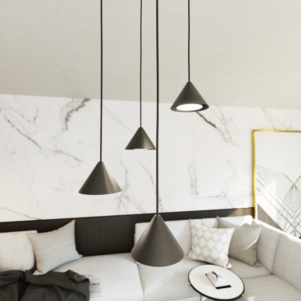 Elit 4 Premium pendant lamp – Black – photo 4