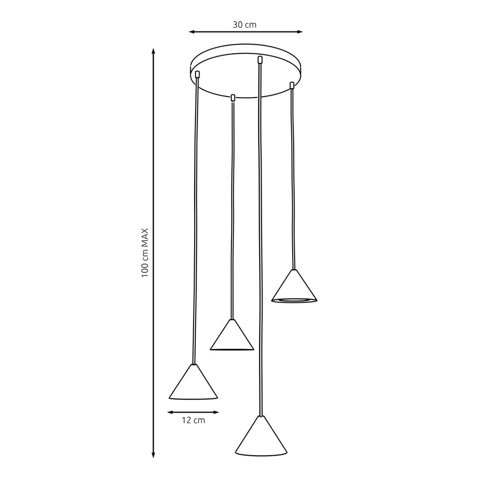 Elit 4 Premium pendant lamp – Black – photo 6
