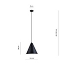 Rebel 1 pendant lamp – black/white – photo 4
