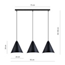 Rebel 3 pendant lamp – black/white – photo 4