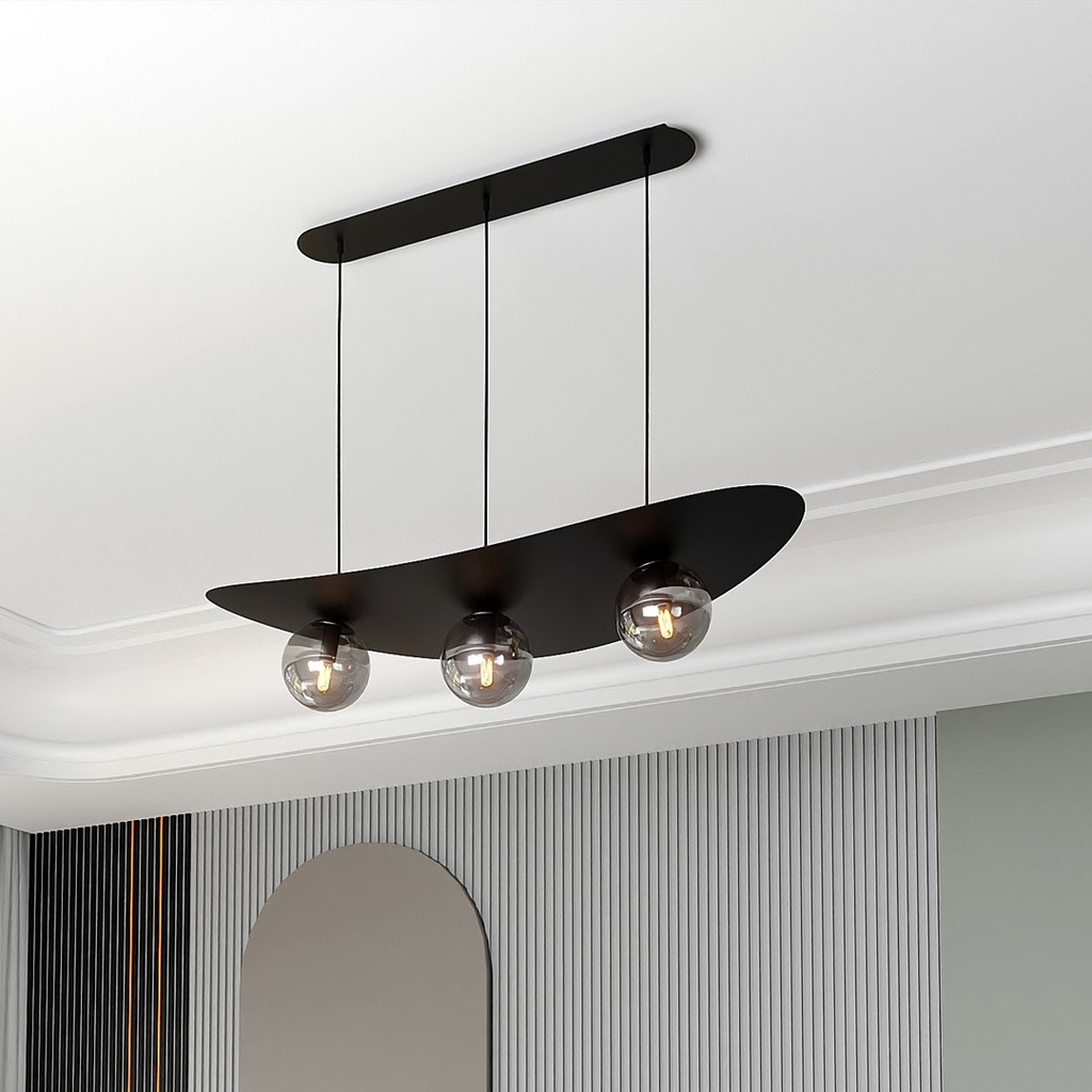 Aura 3 pendant lamp – graphite – photo 4