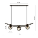 Aura 3 pendant lamp – graphite – photo 8