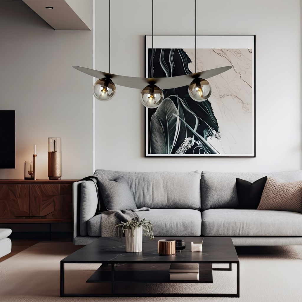 Aura 3 pendant lamp – graphite – photo 9