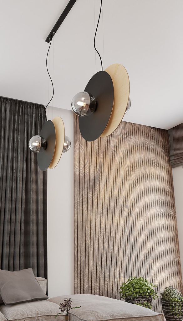Soho 4 pendant lamp – graphite – photo 7