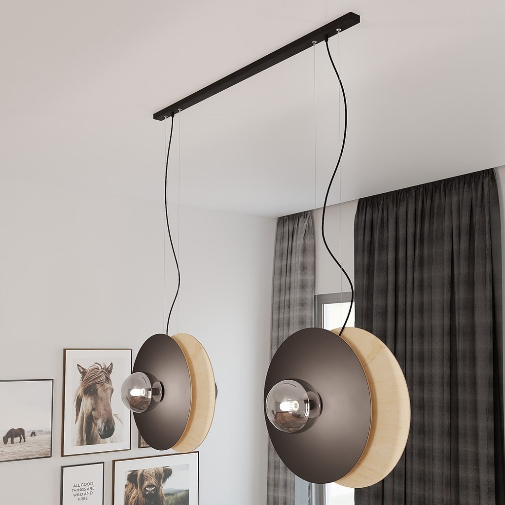 Soho 4 pendant lamp – graphite – photo 10