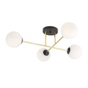 Magnum 4 ceiling lamp – black/opal – photo 3