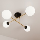 Magnum 4 ceiling lamp – black/opal – photo 6