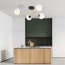 Magnum 4 ceiling lamp – black/opal – photo 8