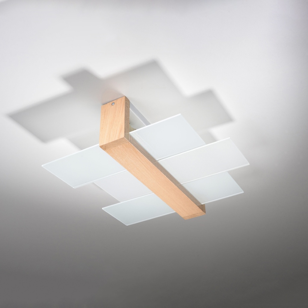 FENIKS 2 ceiling light – natural wood – photo 3