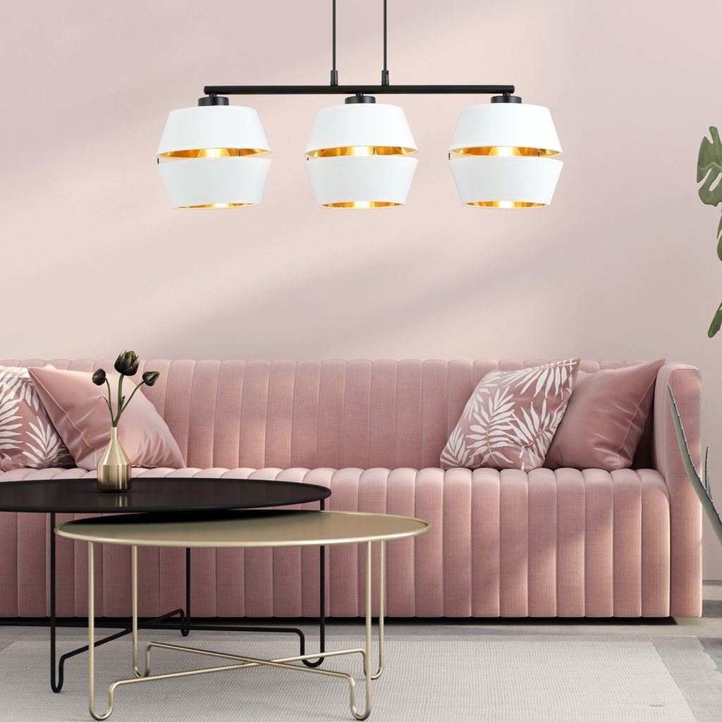 Piano 3 pendant lamp – White – photo 4