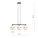 Piano 3 pendant lamp – White – photo 5