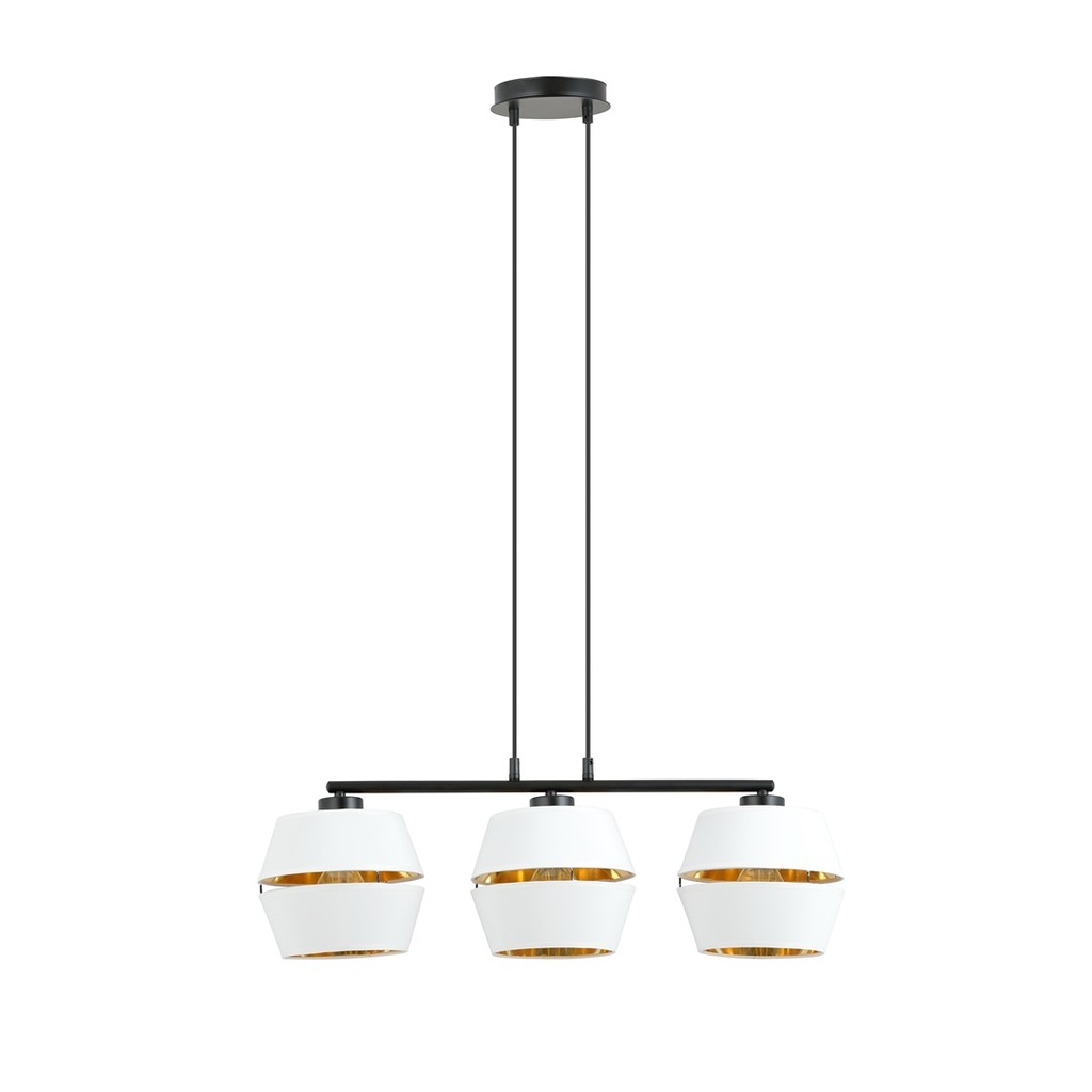 Malia 3 pendant lamp – White – photo 3