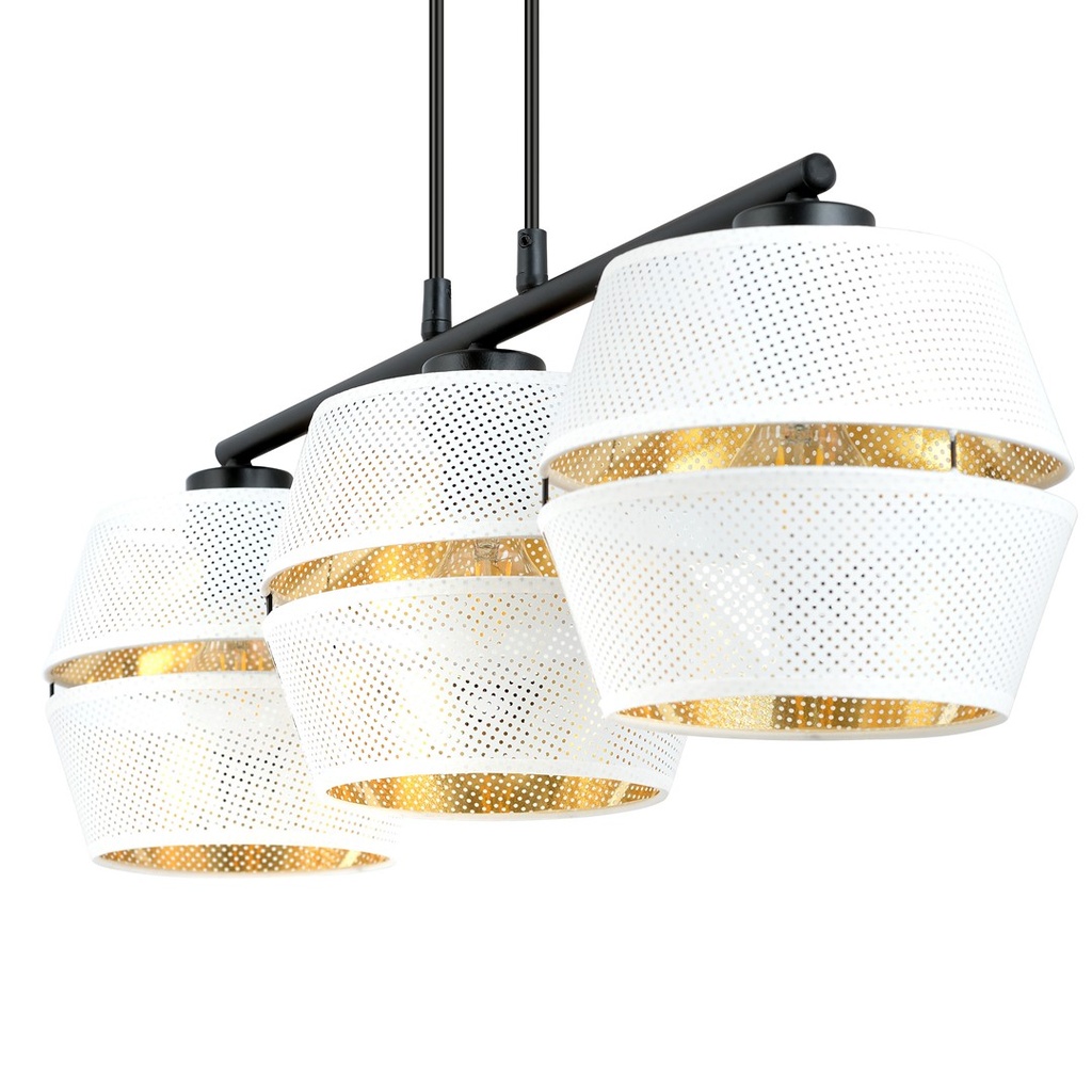 Malia 3 pendant lamp – White – photo 4