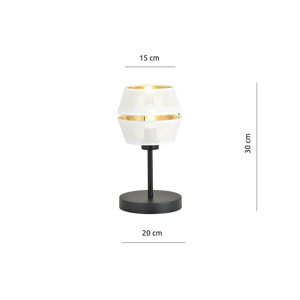 Malia Ln Tischlampe in – Weiß – Foto 5