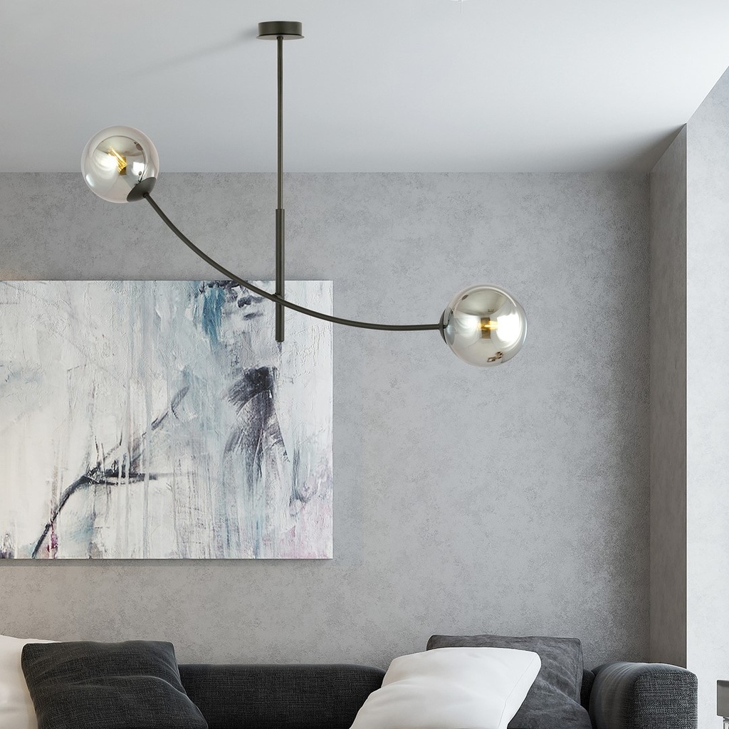 Hunter 2 ceiling lamp – graphite – photo 5