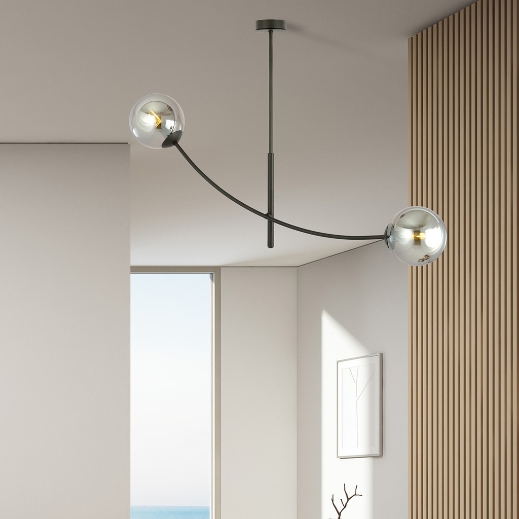 Hunter 2 ceiling lamp – graphite – photo 6