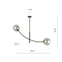 Hunter 2 ceiling lamp – graphite – photo 7