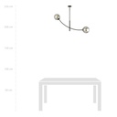 Hunter 2 ceiling lamp – graphite – photo 8