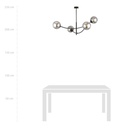 Hunter 4 ceiling lamp – graphite – photo 5