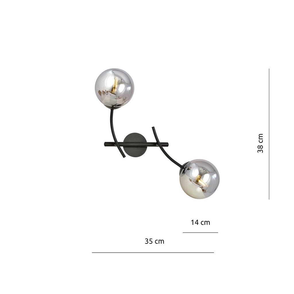 Hunter K2 wall lamp – graphite – photo 5