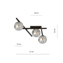 Smart 3 ceiling lamp – graphite – photo 4