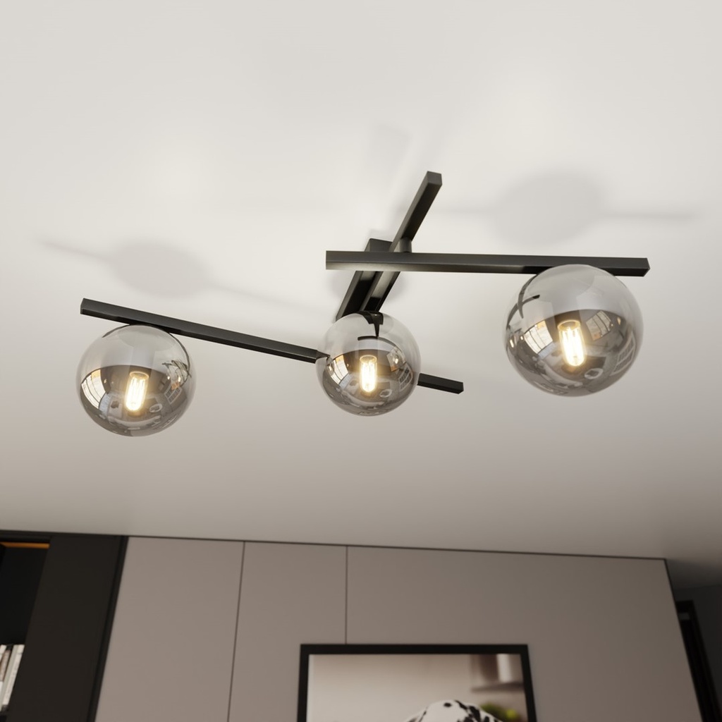 Smart 3 ceiling lamp – graphite – photo 6