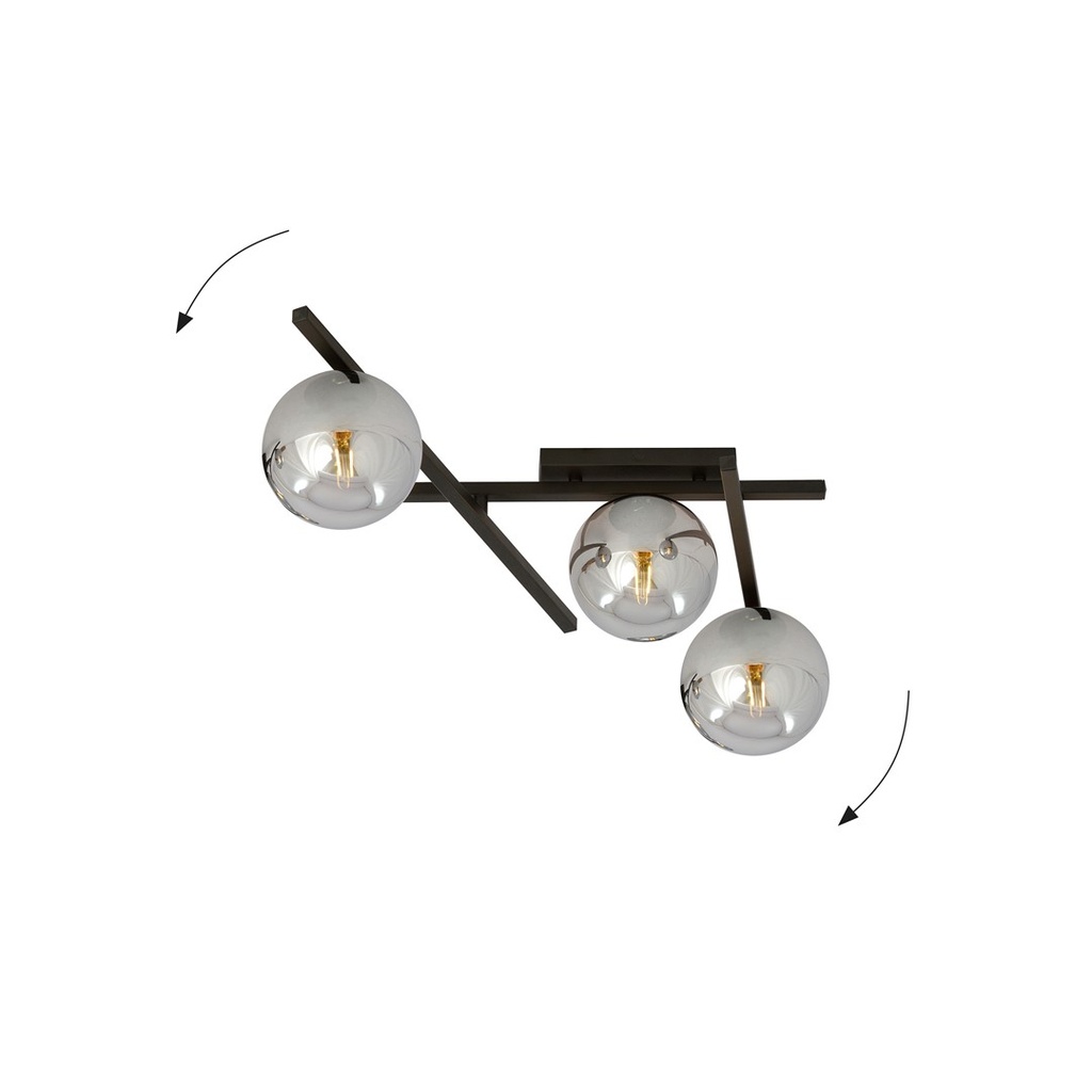Smart 3 ceiling lamp – graphite – photo 12