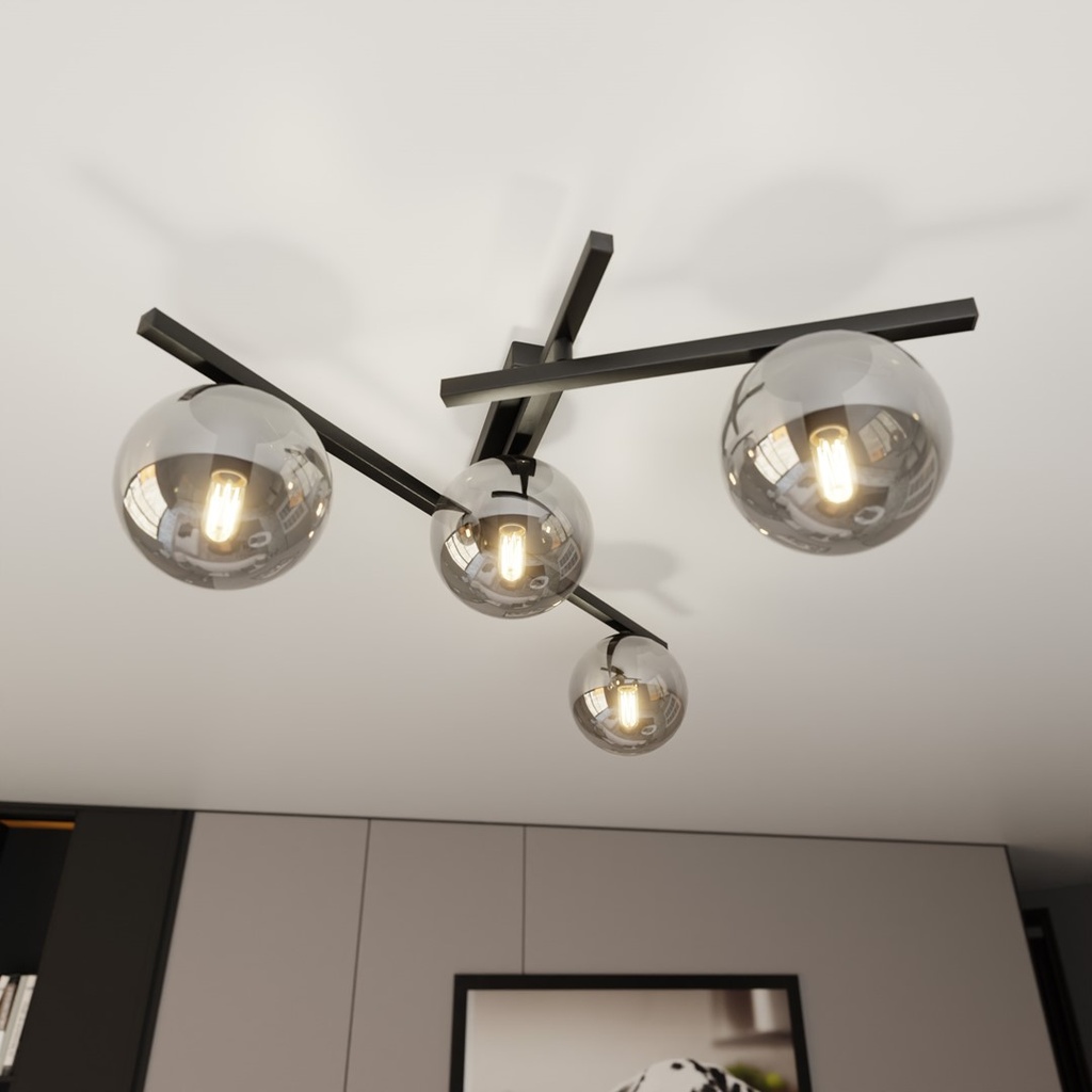 Smart 4 ceiling lamp – graphite – photo 8