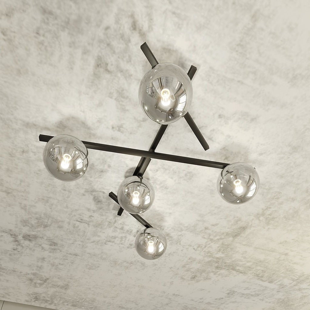 Smart 5 ceiling lamp – graphite – photo 9