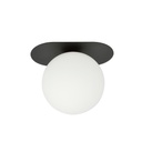 Plaza 1 ceiling lamp – black/opal – photo 3