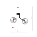 Nova 2 ceiling lamp – graphite – photo 6