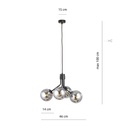 Nova 4 pendant lamp – graphite – photo 6